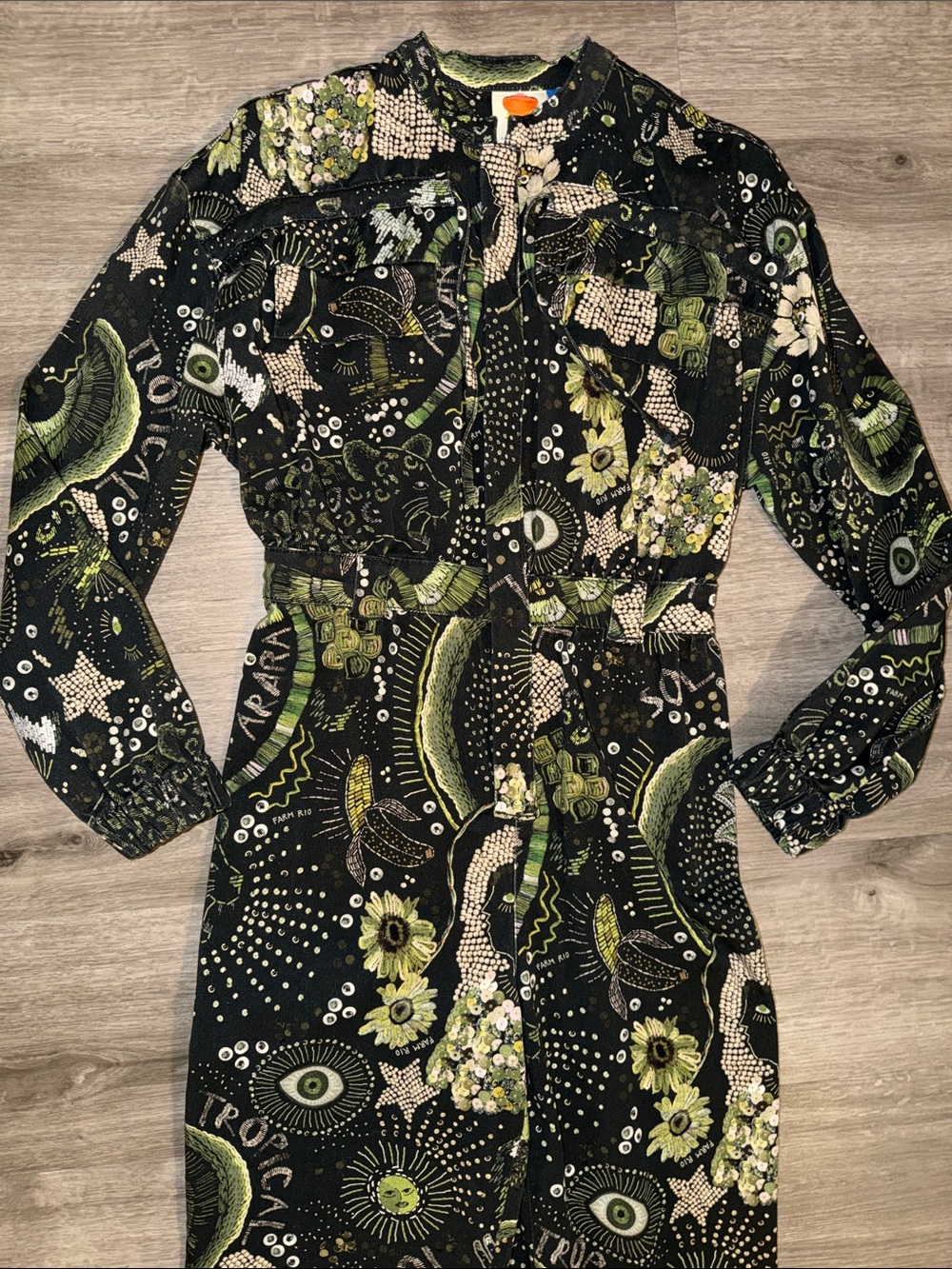 Farm Rio Canvas Jumpsuit - Picture 8 of 11